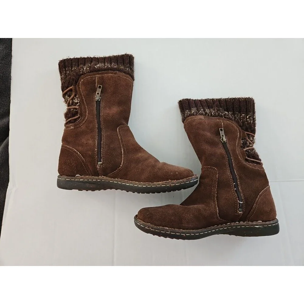 Ugg Australia 1976 Skylair Suede Leather Boots Sz 5 Youth Boho Cozy Warm